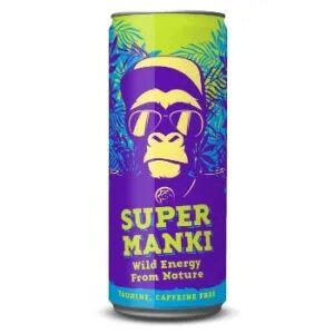 Dzēriens SUPER MANKI, gāzēts, bundžā, 0.33l (DEP)